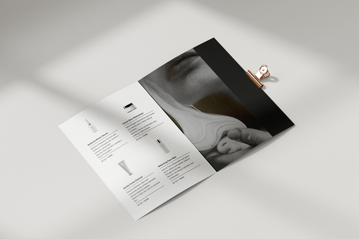 Skincare Bi-fold Brochure Template, a Brochure Template by Soul & Maeum Store (Photo 3 of 5)