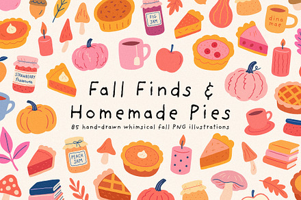 Fall Finds Homemade Pies PNG Clipart