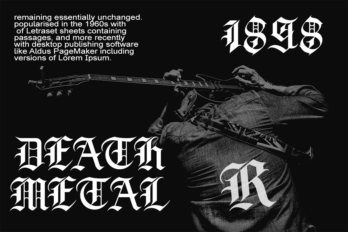Broken Chains | Blackletter Font, a Blackletter Font by Muntab_Art (Photo 2 of 8)