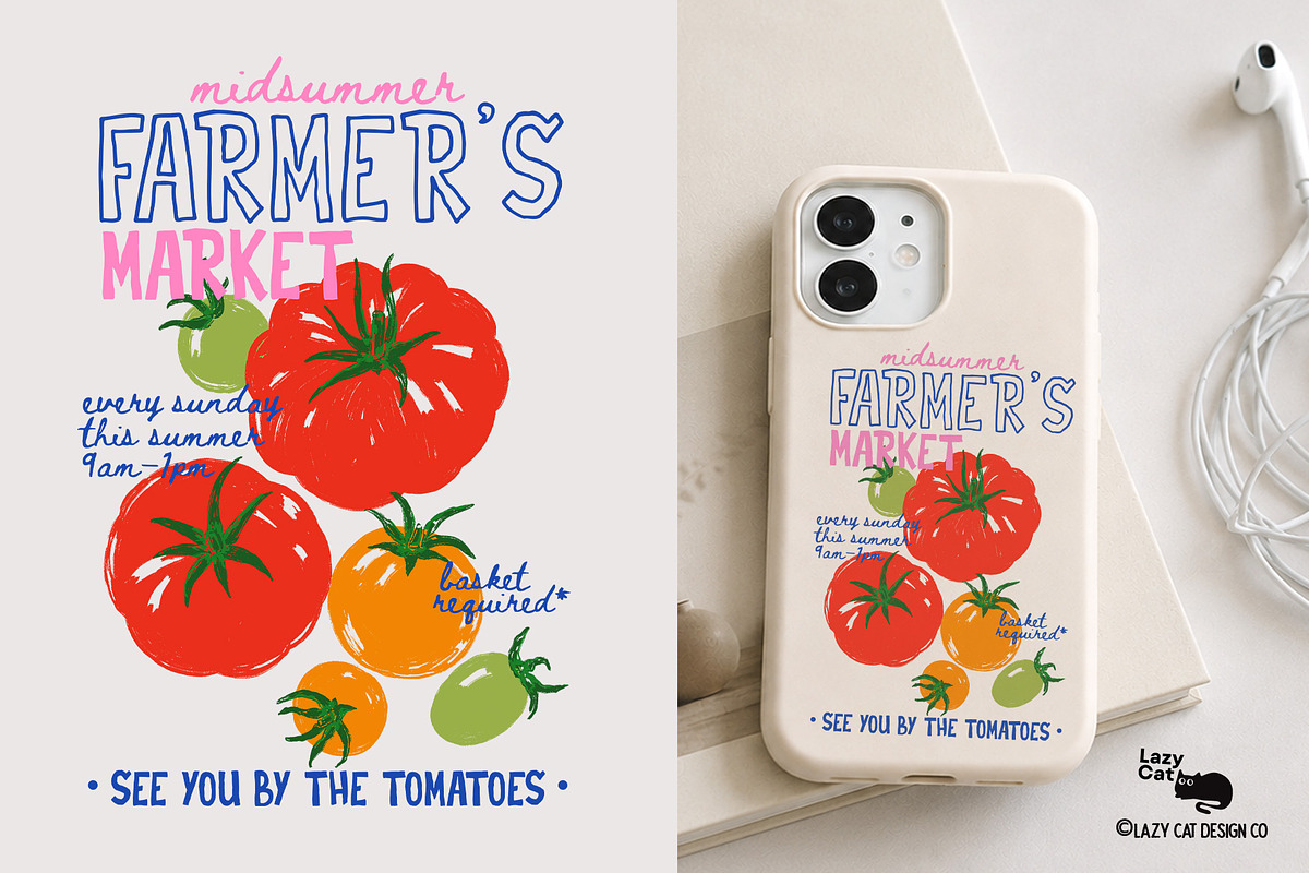 Summer Tomato Collection, an Object Graphic by Lazy Cat (Photo 6 of 8)