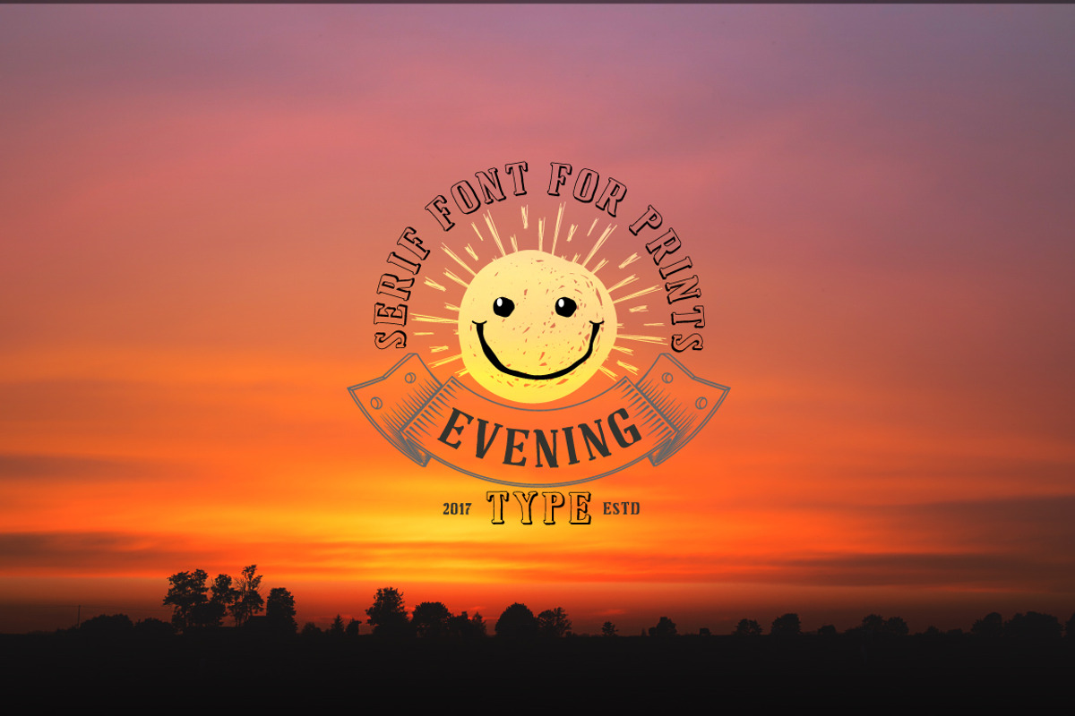 Evening Type for Printing