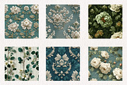 Vintage Green Scrapbook Paper, an Illustration by CreationArt (Thumbnail 2 of 4)