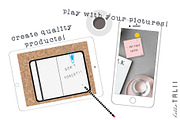 OFFICE CORK BOARD MOCK UP BUNDLE, an Education Illustration by Hello Talii (Thumbnail 6 of 7)