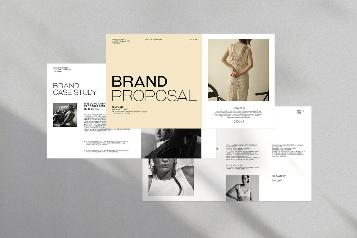Brand Proposal Presentation Template, a Presentation Template by evgenystudio (Photo 2 of 7)