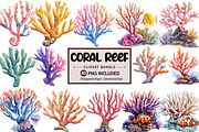 Coral Reef Clipart Bundle, an Illustration by Pixels.Craft (Thumbnail 1 of 8)