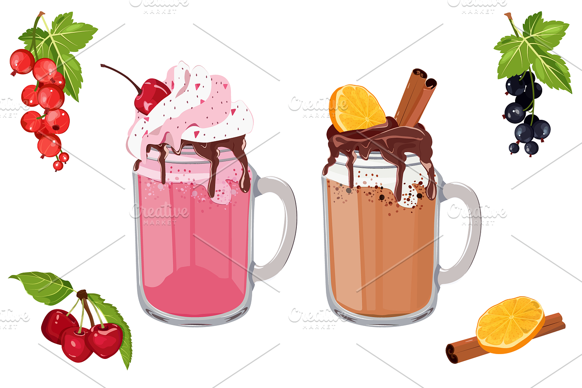 Collection Of Soft Drinks, a Food Illustration by artdemidova (Photo 3 of 8)
