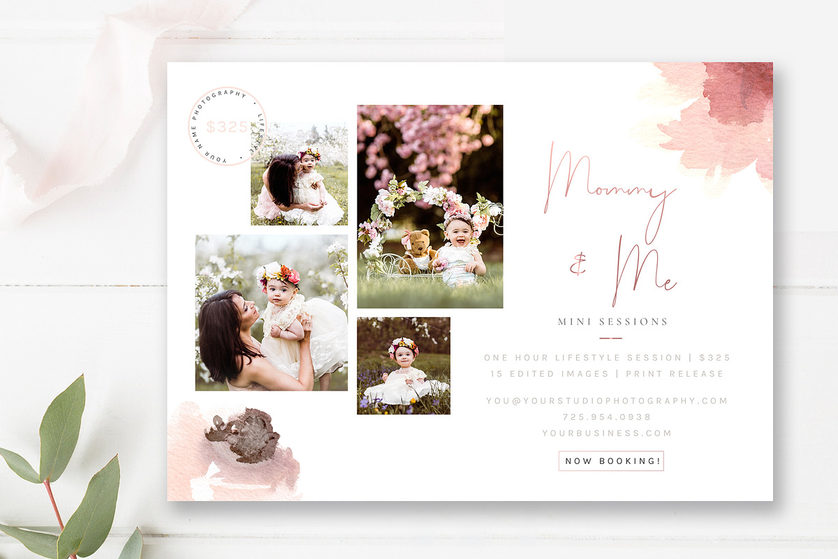 Mommy & Me Minis Marketing Templates, a Flyer Template by By Stephanie Design (Photo 1 of 2)