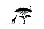 Giraffe Safari Silhouette Vector Bun, an Illustration by Designer_Momina (Thumbnail 18 of 51)