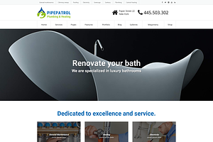 Pipepatrol - Plumber WordPress Theme