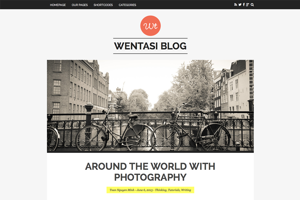 Wentasi : Responsive Tumblog Theme, a WordPress Template by FameThemes (Photo 2 of 3)