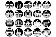 Shopping baskets and carts icon set, an Object Graphic by pikepicture (Thumbnail 2 of 3)
