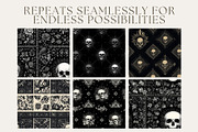 12 Dead Bandana Seamless Patterns, a Pattern Graphic by Inknfolly (Thumbnail 2 of 7)