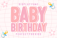 Baby Birthday - Display Font