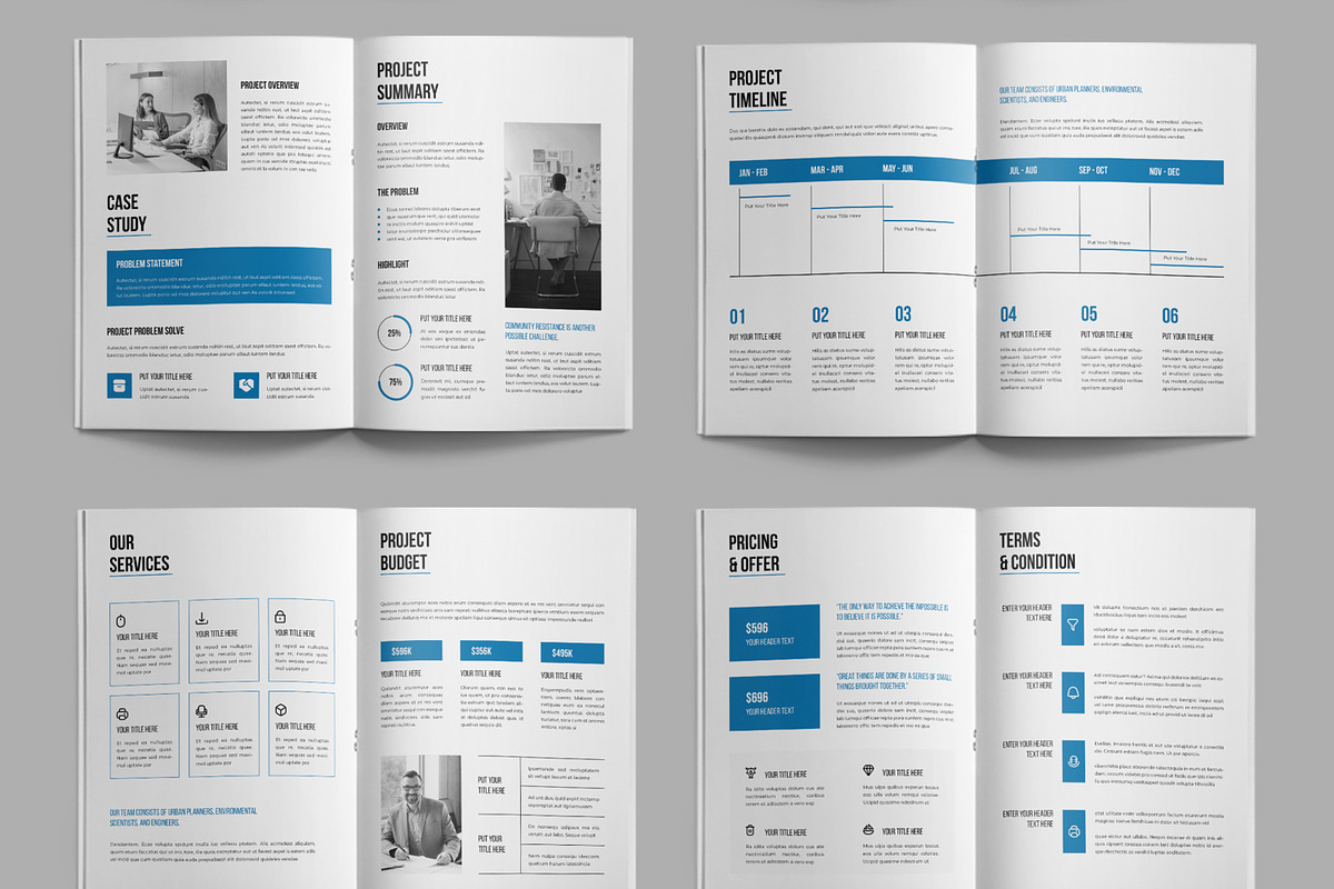 Project Proposal Template, a Brochure Template by ContestDesign (Photo 3 of 3)