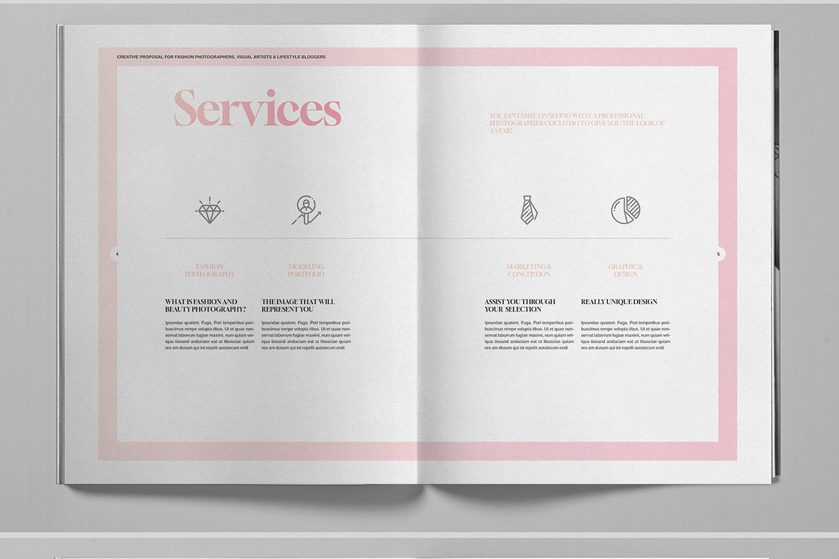 Creative Fashion Project Proposal, a Brochure Template by Boris Cupac (Photo 4 of 7)