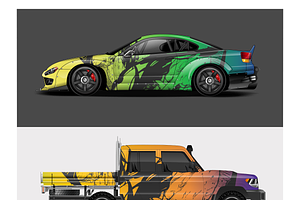 Patriotic Grunge Flag Designs, a Seasonal Illustration by CarWrap design