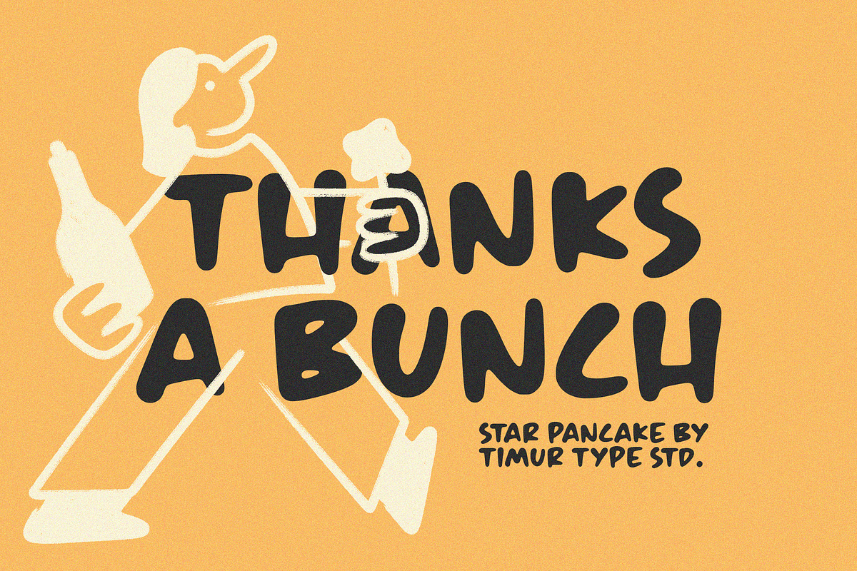 Star Pancake Font, a Handwritten Font by Timurtype (Photo 7 of 7)