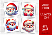 3D Christmas Coaster Sublimation, an Animal Illustration by ElenazlataArt (Thumbnail 7 of 9)