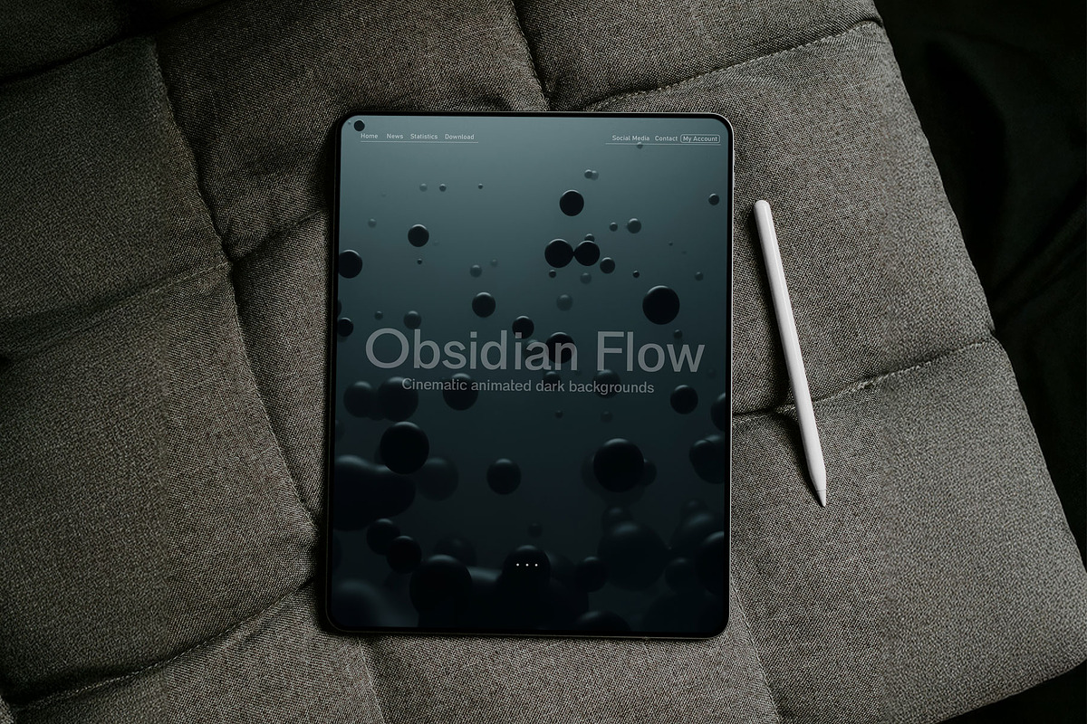 Obsidian Flow - Animated Backgrounds, a Texture Graphic by Mio Buono (Photo 6 of 7)