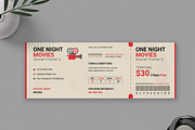 Vintage Cinema Ticket, a Stationery Template by MightyDesign (Thumbnail 1 of 6)