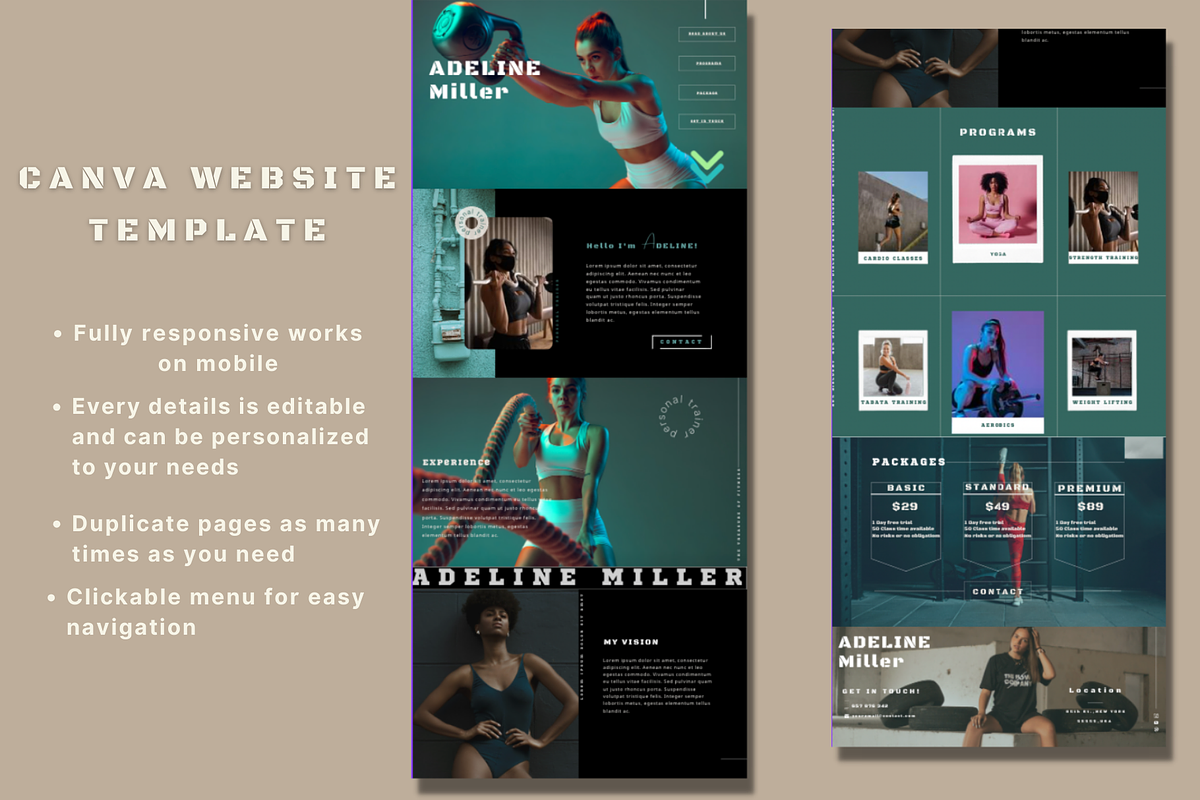 Create Your Fitness Website Now, a Websites & App Template by Prodesign (Photo 5 of 5)