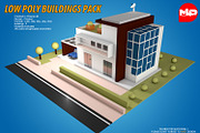 Low Poly Buildings Pack, an Architecture 3D Model by multimedia4ds (Thumbnail 3 of 10)