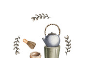 Tea Lovers watercolor collection, a Decorative Illustration by ViolettaKh (Thumbnail 3 of 9)