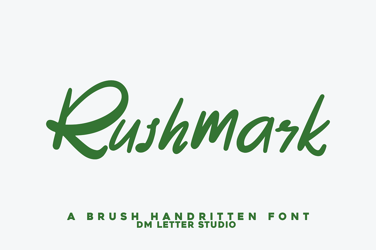 Rushmark, a Handwritten Font by Dm Studio (Photo 1 of 10)