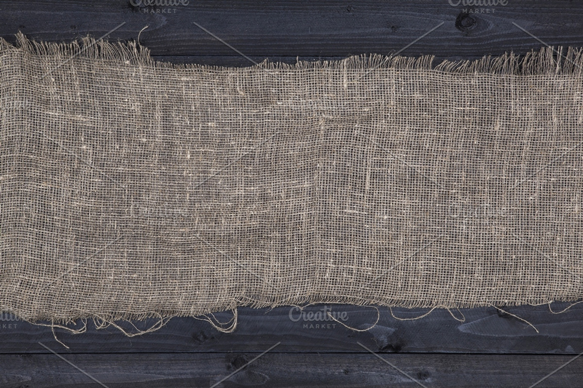Rustic burlap on a wooden table, a Texture Graphic by Max Lashcheuski (Photo 4 of 12)
