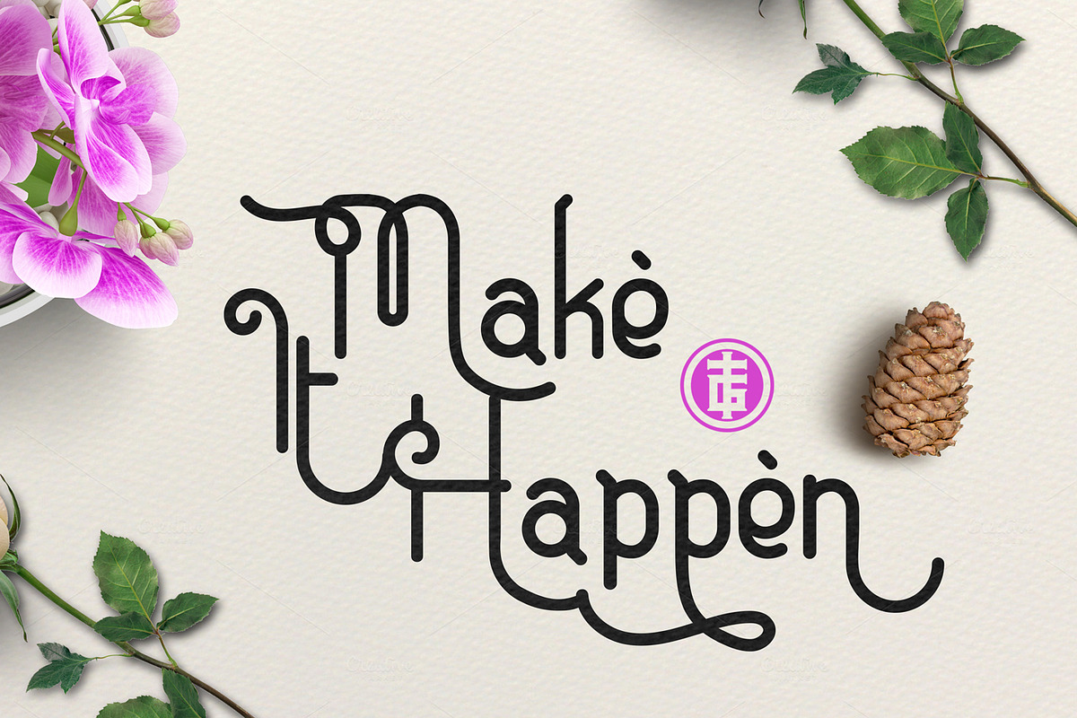 Eugiene Typeface preview 4