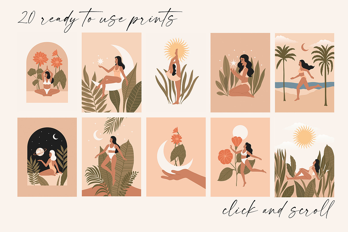 Summer Nightfall Illustrations Set, a Decorative Illustration by Katerina Osa (Photo 5 of 12)