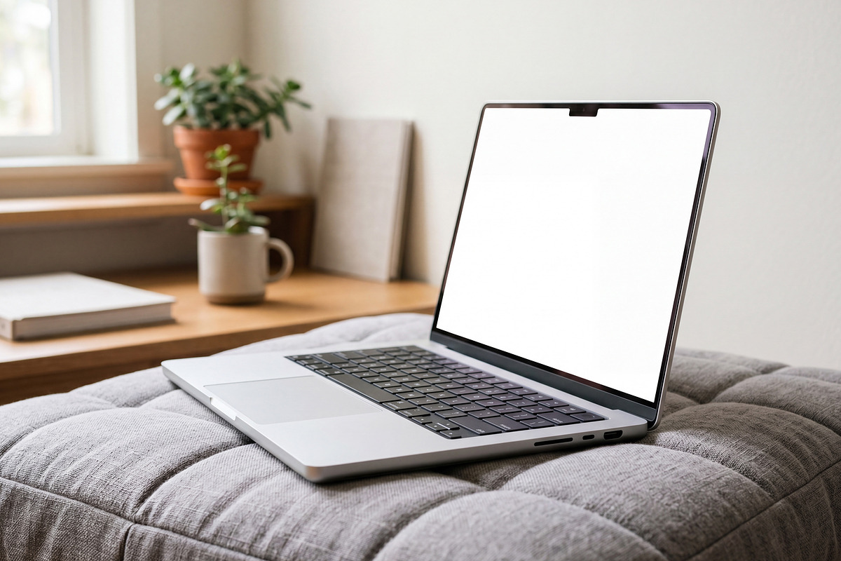 Elvora - Macbook Device Mockup, a Mac Mockup by Heinzel Std Mockup (Photo 3 of 4)