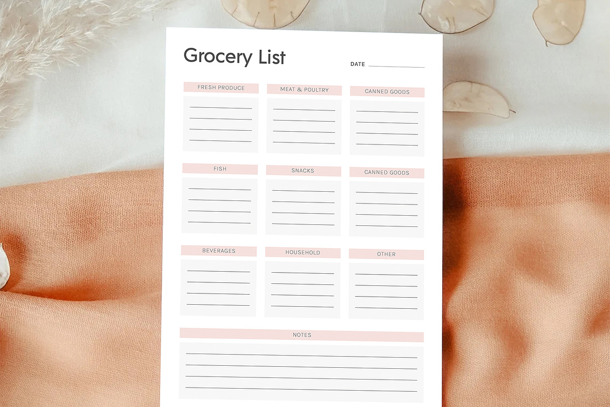 Grocery List, a Stationery Template by DesignDevisers (Photo 2 of 11)
