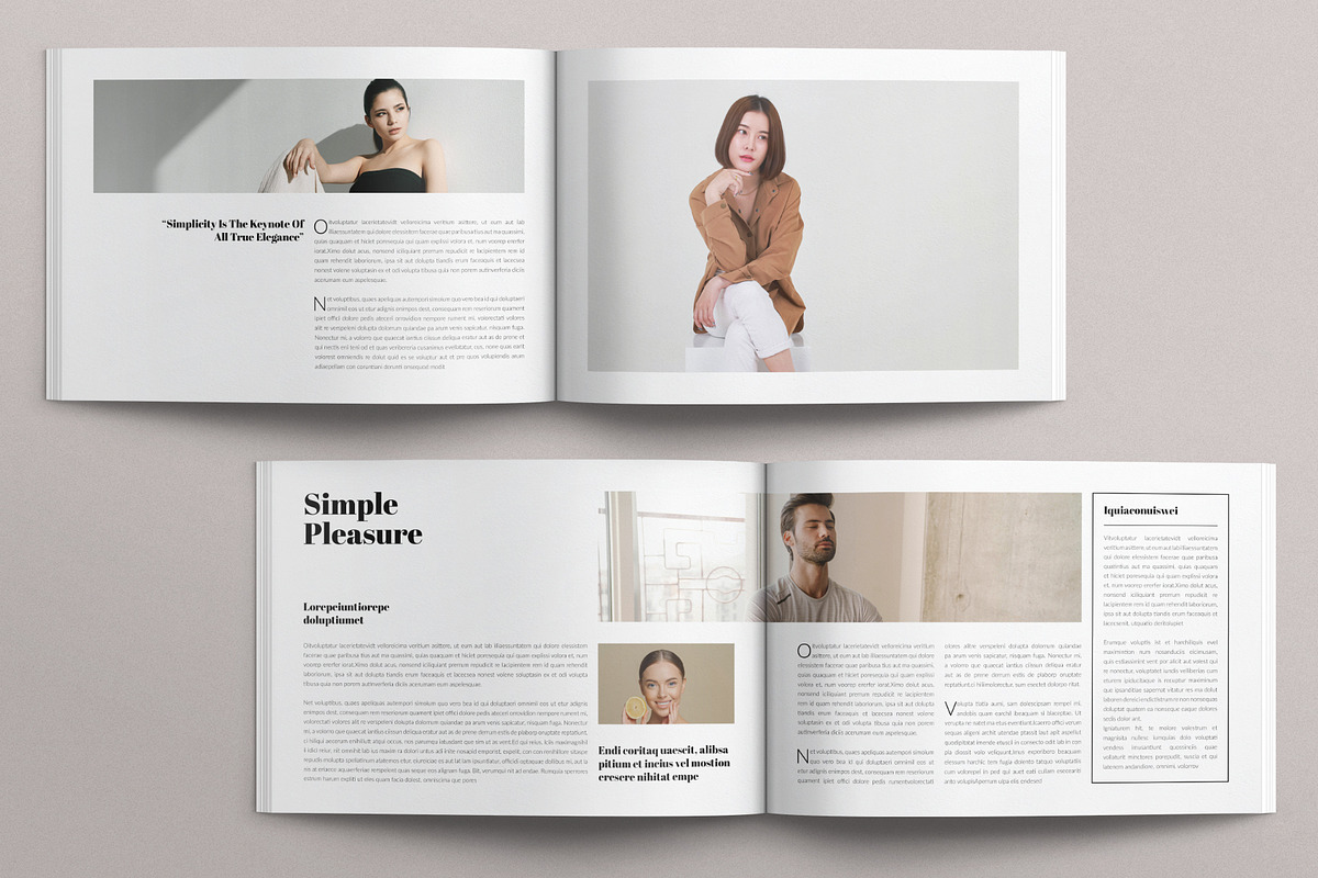 Modern Magazine Template Landscape, a Magazine Template by E-Type (Photo 3 of 7)