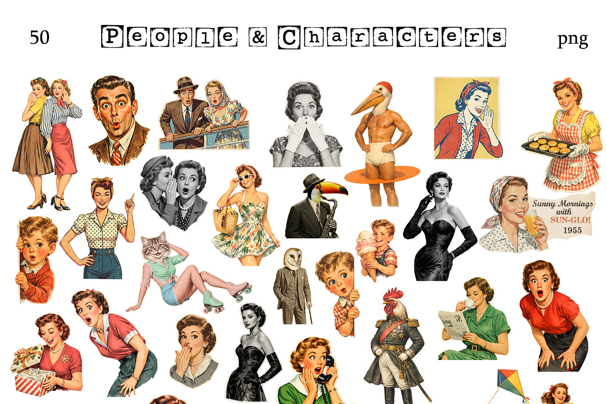 Vintage Creative Collage Kit 400+, an Object Graphic by DreamoraArt (Photo 3 of 18)