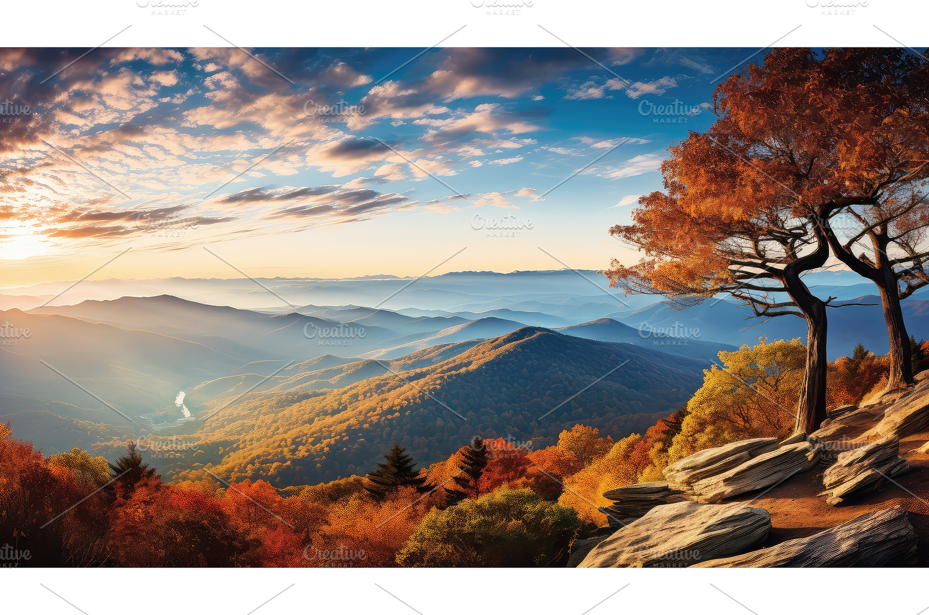 valley blue ridge virginia ai, a Background Photo by pikepicture