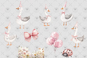 Silly Goose Clipart, an Illustration by BigCakeBee (Thumbnail 3 of 4)