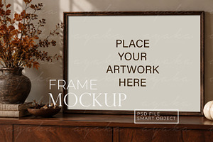 Autumn Horizontal Frame Mockup