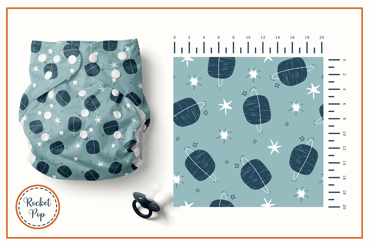 Rocket Pop - Seamless Patterns Set, a Pattern Graphic by Cuteanny Design (Photo 6 of 8)