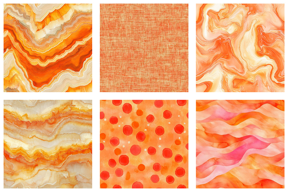 Orange Textures Seamless Digital, a Texture Graphic by designcity5 (Photo 4 of 5)