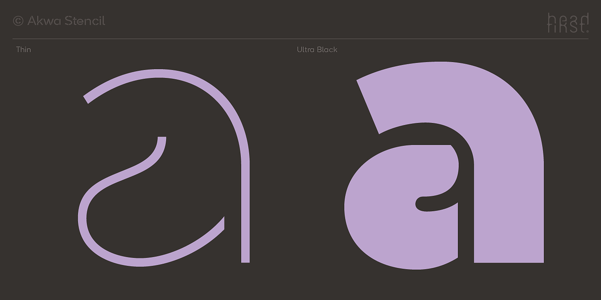 Akwa Stencil, a Sans Serif Font by HeadFirst (Photo 28 of 36)