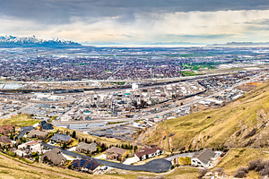 Oil refinery in Salt Lake City, Utah, an Architecture Photo by Leonid Andronov