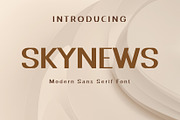 Skynews Modern Sans Serif Font, a Sans Serif Font by Gumrega Studio (Thumbnail 1 of 6)