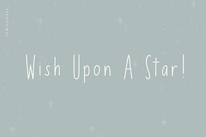 Little Stars Cute Kids Font