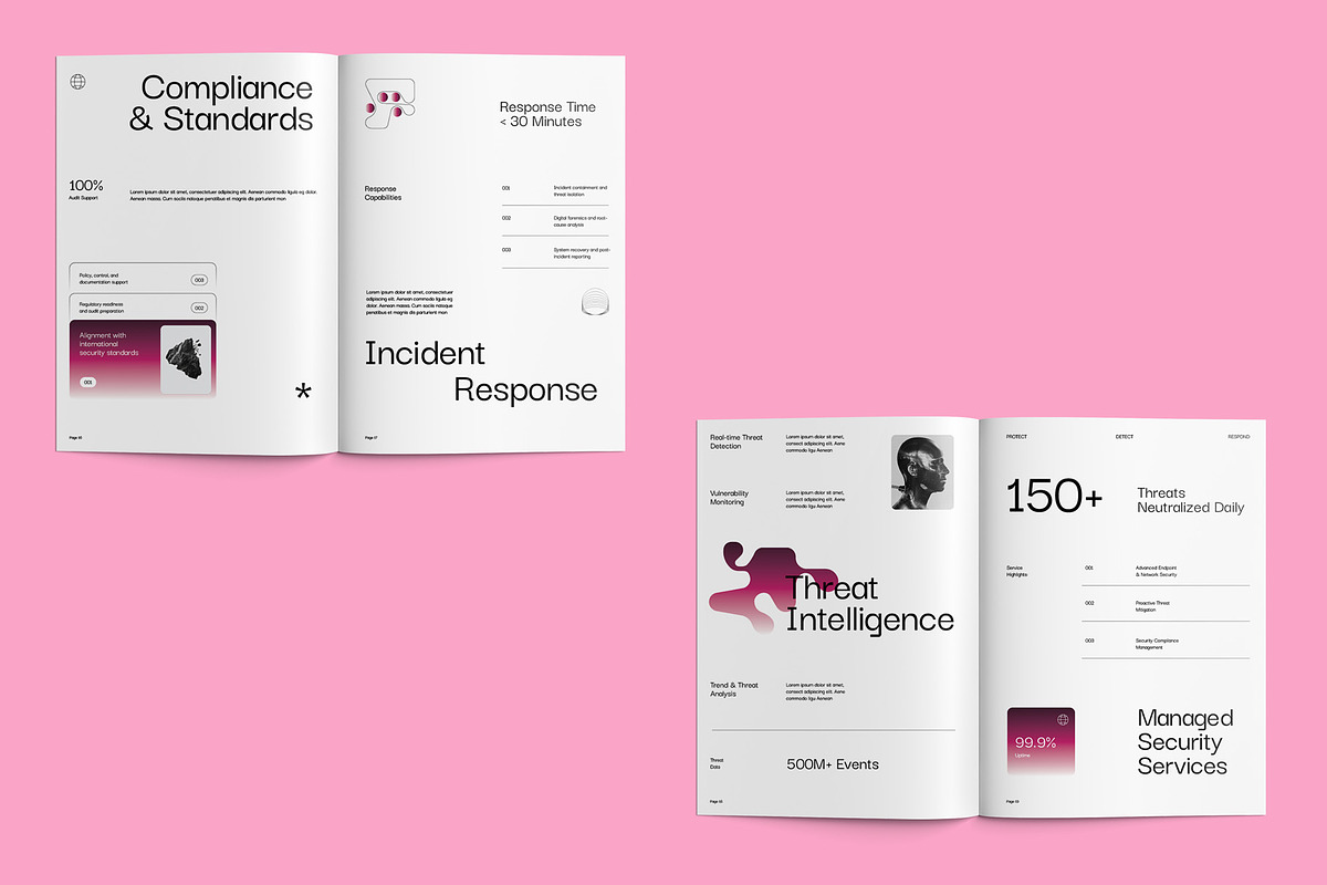 Cybersecurity Company Profile - CYBE, a Brochure Template by fakhroo (Photo 6 of 13)