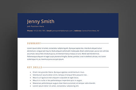 Resume Template Word Modern Clean CV