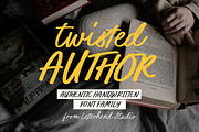 Twisted Author Natural Handwriting, a Handwritten Font by Letterhend Studio (Thumbnail 1 of 9)