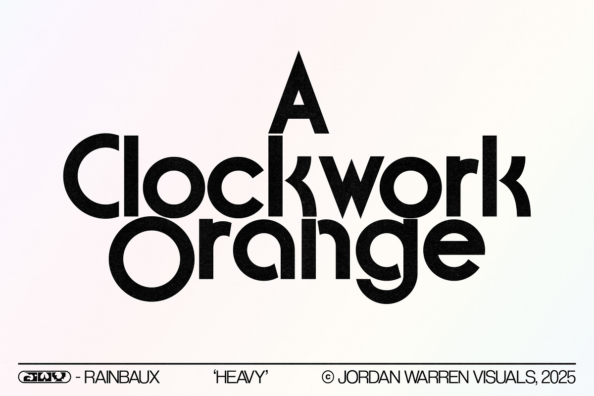 JWV - RAINBAUX, a Sans Serif Font by Jordan Warren Visuals (Photo 8 of 13)