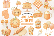 Autumn Watercolor Baking Clipart, an Illustration by TatiMockup (Thumbnail 1 of 6)