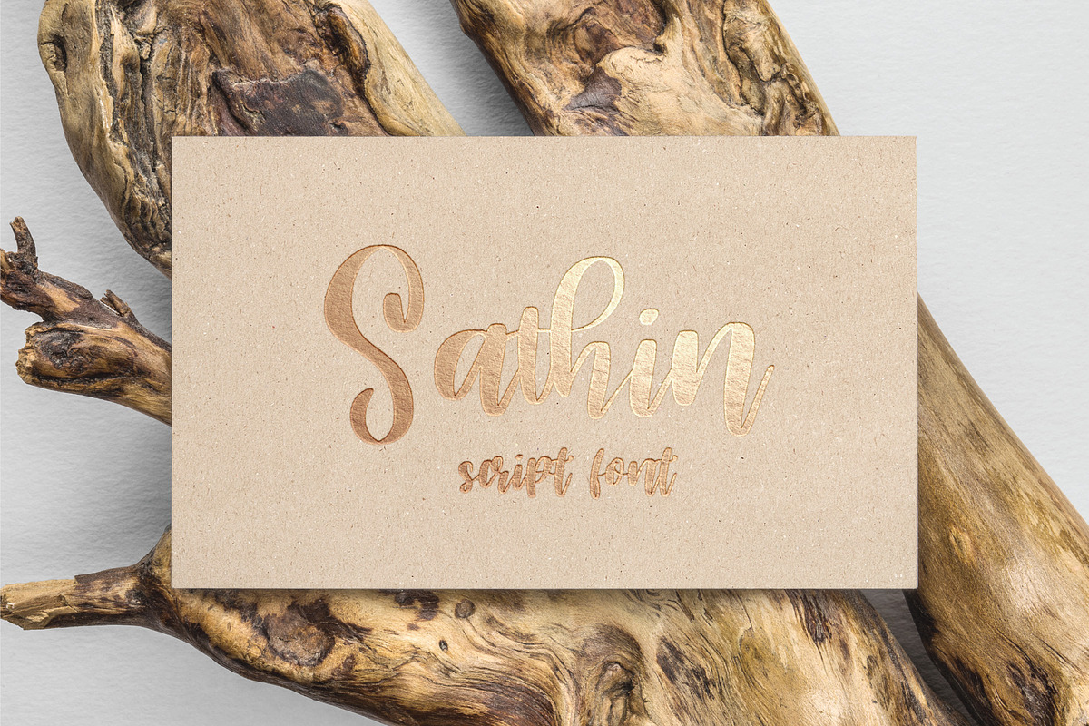 Sathin, a Script Font by Pustudio (Photo 5 of 7)